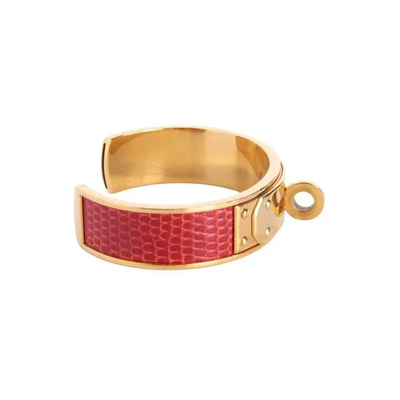 Authentic Hermès Vintage Kelly Lizard Cuff - Picture 3 of 10